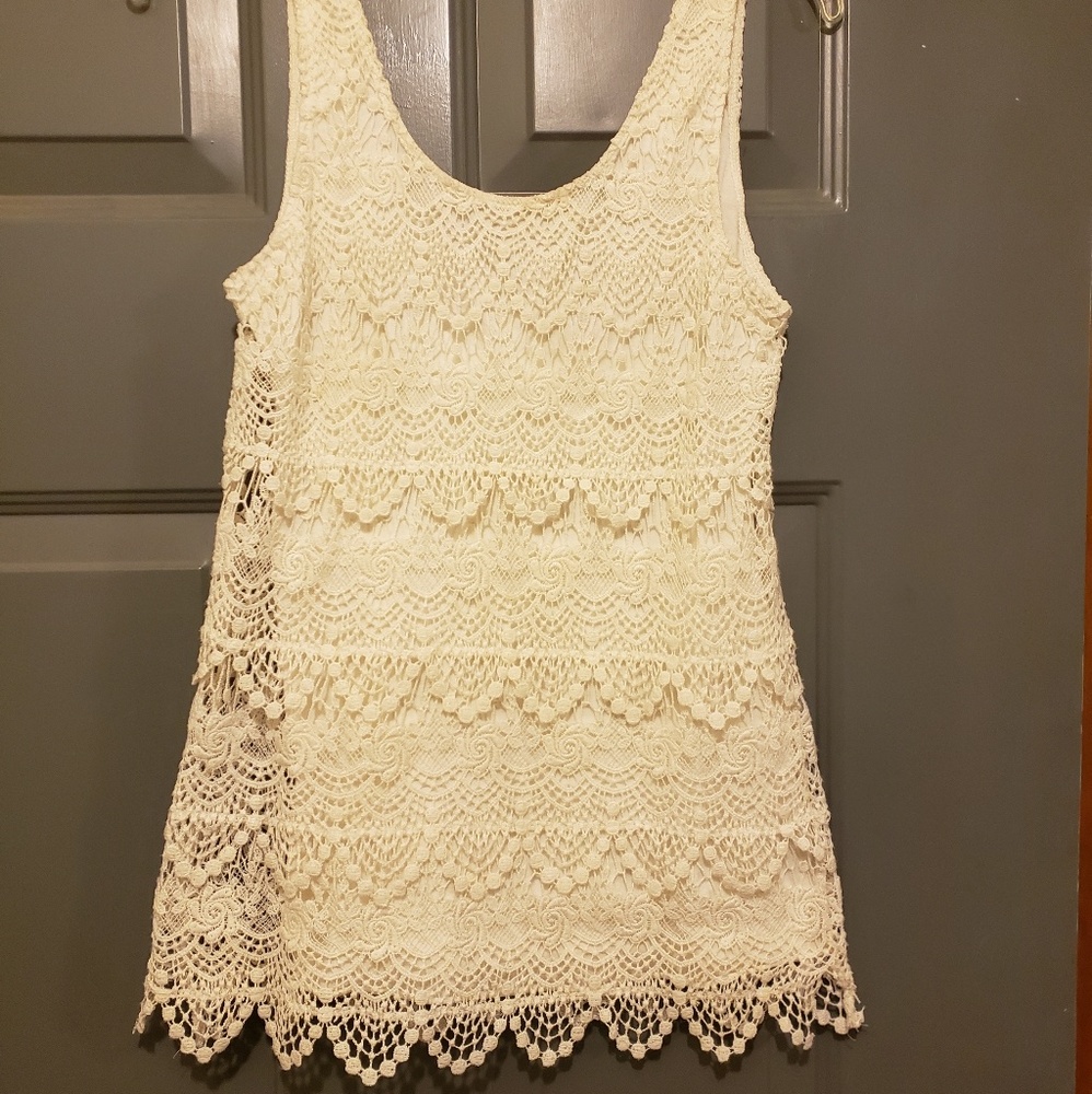Lace tank top womens